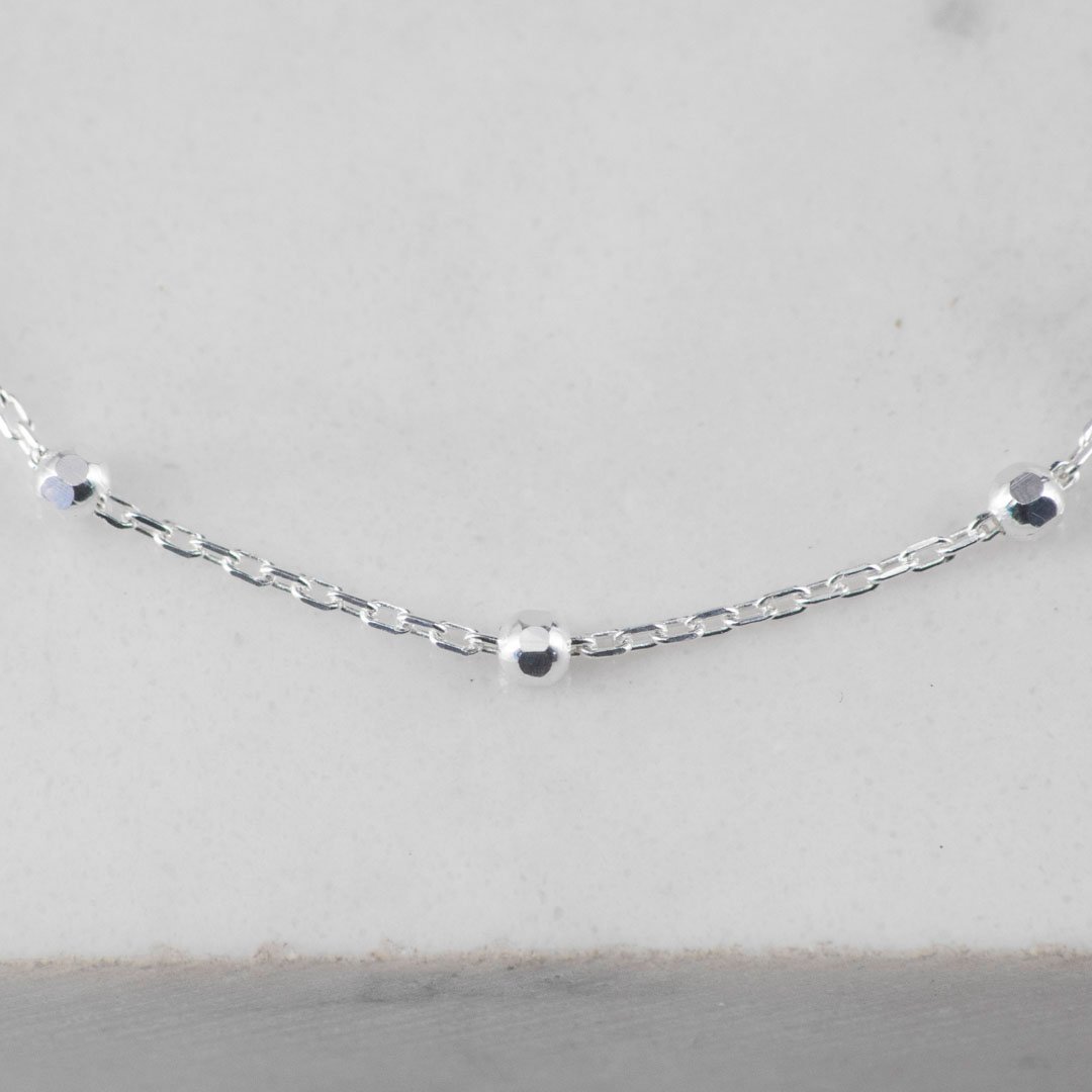 CADENA JUEGO BOLITAS DIAMANTADAS 2.5MM-45CM - Image 2